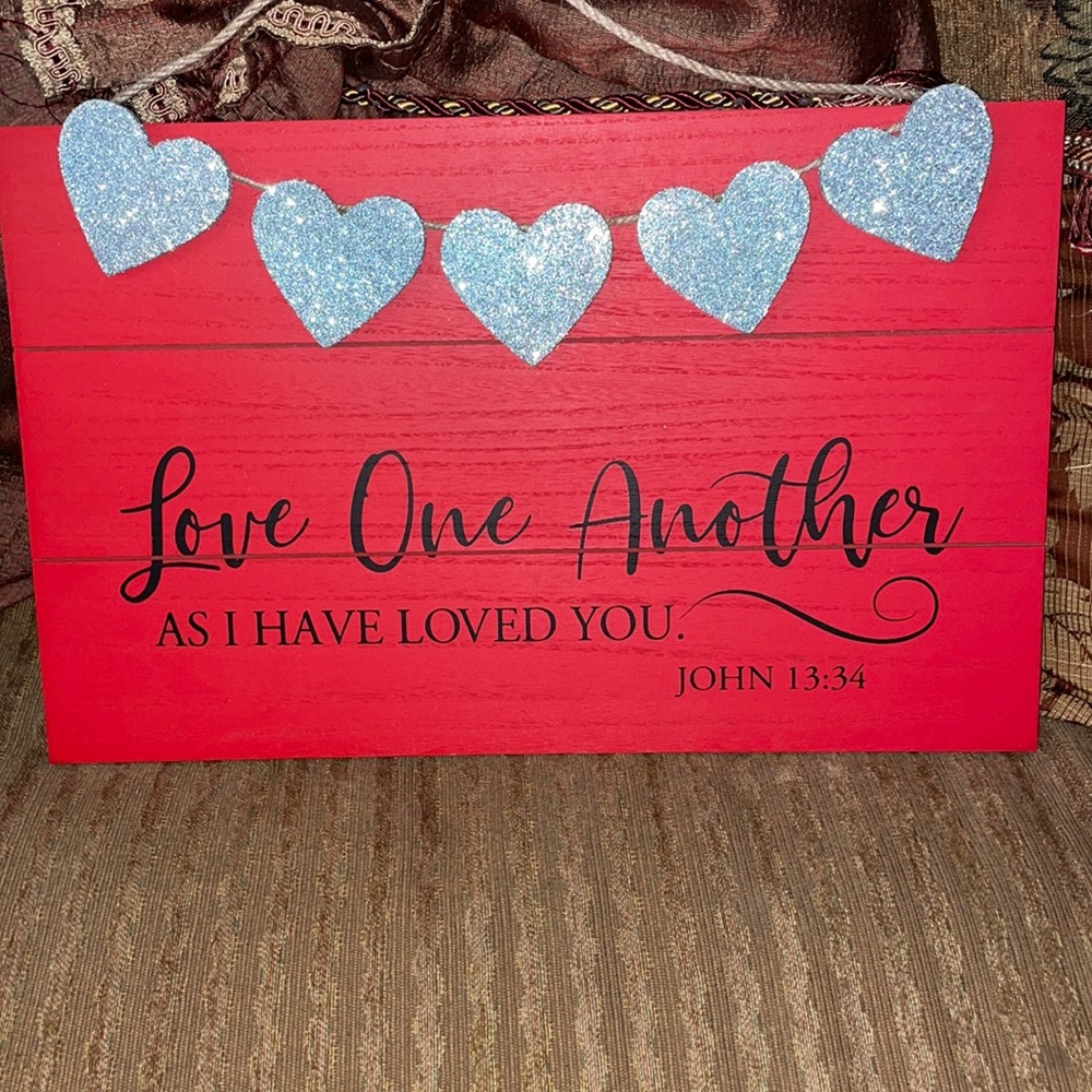 Beautiful sign love one another